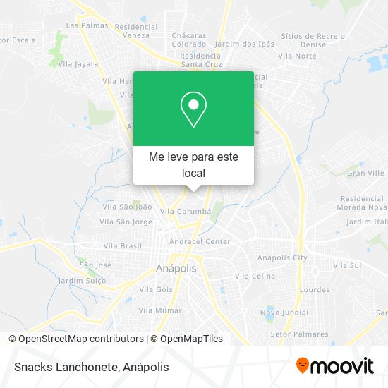 Snacks Lanchonete mapa