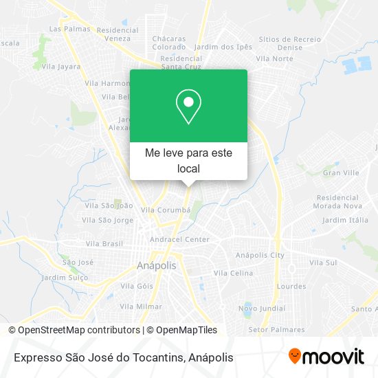 Expresso São José do Tocantins mapa