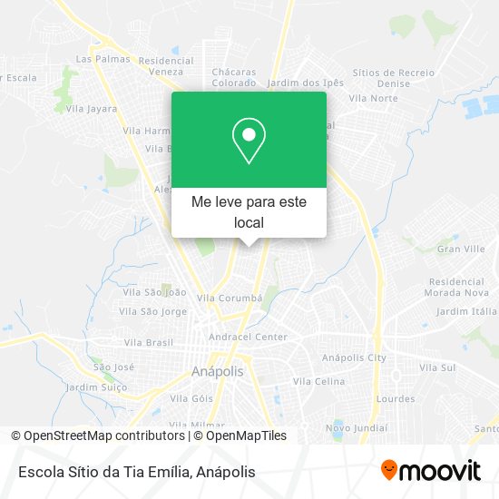 Escola Sítio da Tia Emília mapa