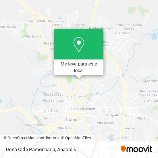 Dona Cida Pamonharia mapa