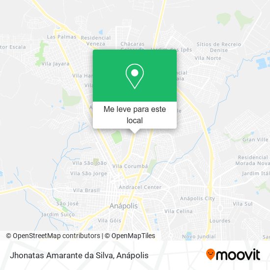 Jhonatas Amarante da Silva mapa