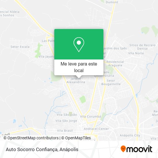 Auto Socorro Confiança mapa