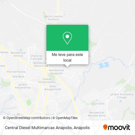 Central Diesel Multimarcas Anápolis mapa