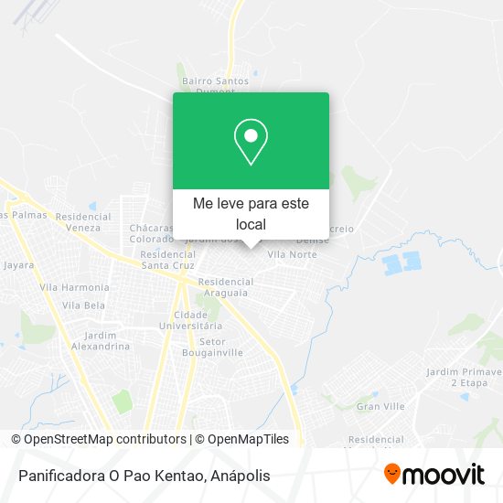 Panificadora O Pao Kentao mapa