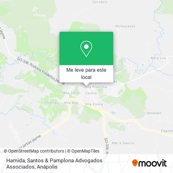 Hamida, Santos & Pamplona Advogados Associados mapa