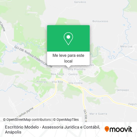 Escritório Modelo - Assessoria Jurídica e Contábil mapa