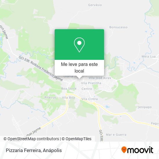 Pizzaria Ferreira mapa