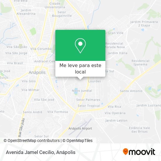 Avenida Jamel Cecilio mapa