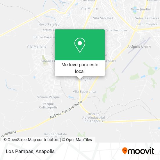 Los Pampas mapa