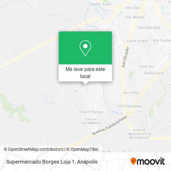 Supermercado Borges Loja 1 mapa