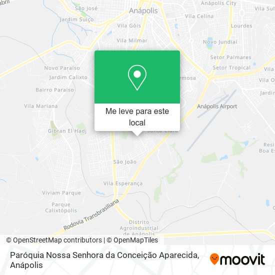 Paróquia Nossa Senhora da Conceição Aparecida mapa
