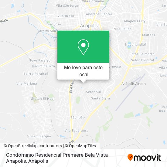 Condominio Residencial Premiere Bela Vista Anapolis mapa