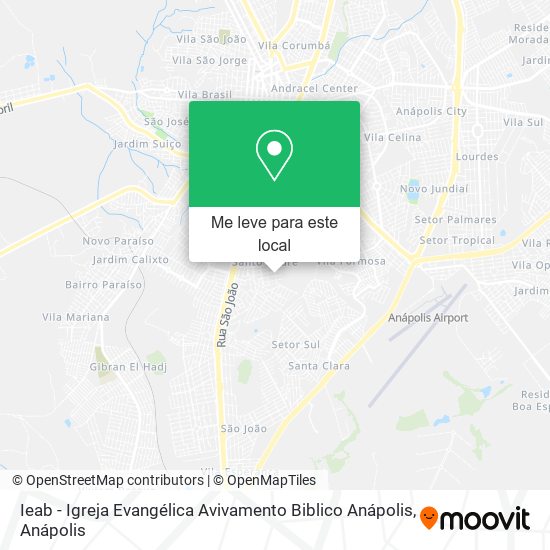 Ieab - Igreja Evangélica Avivamento Biblico Anápolis mapa
