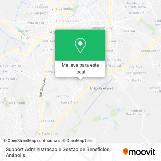 Support Administracao e Gestao de Beneficios mapa
