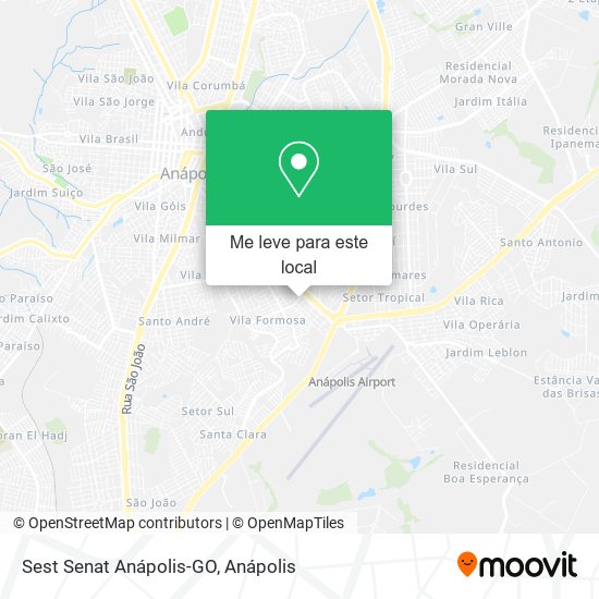 Sest Senat Anápolis-GO mapa