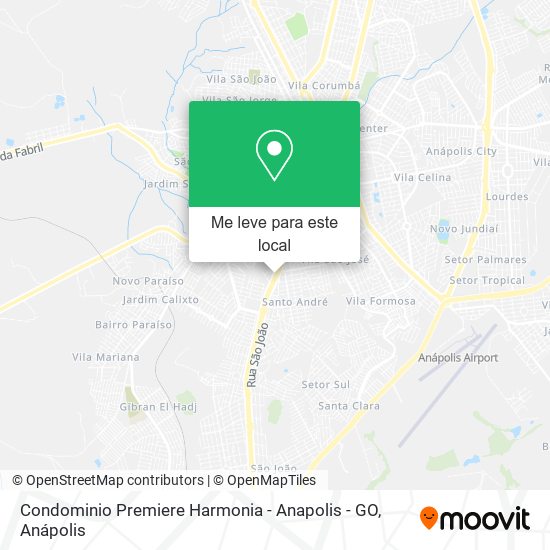 Condominio Premiere Harmonia - Anapolis - GO mapa