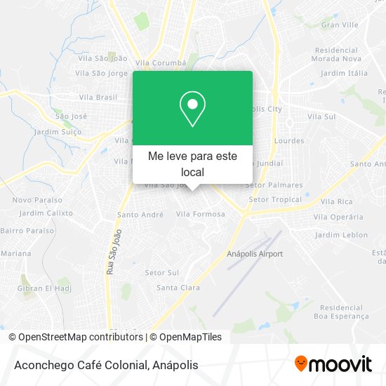 Aconchego Café Colonial mapa