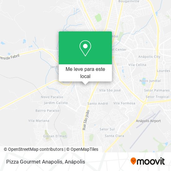 Pizza Gourmet Anapolis mapa
