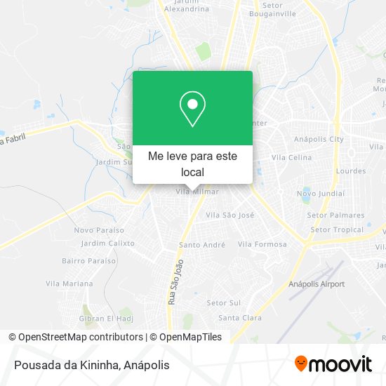 Pousada da Kininha mapa