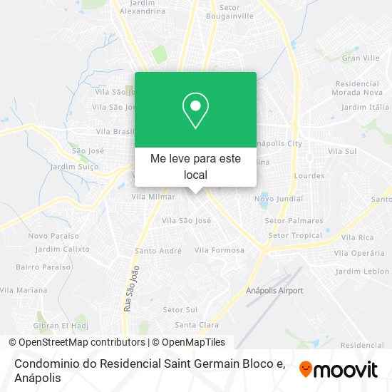 Condominio do Residencial Saint Germain Bloco e mapa