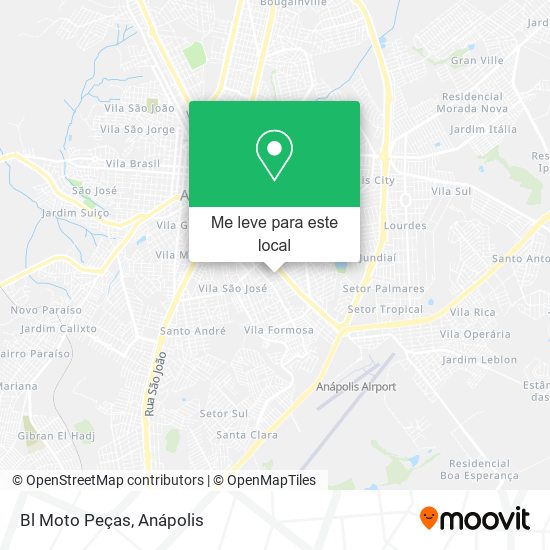 Bl Moto Peças mapa