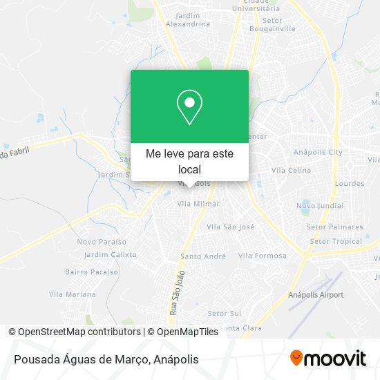 Pousada Águas de Março mapa
