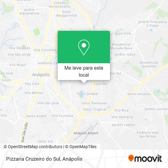 Pizzaria Cruzeiro do Sul mapa