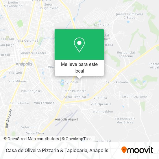 Casa de Oliveira Pizzaria & Tapiocaria mapa