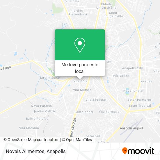 Novais Alimentos mapa