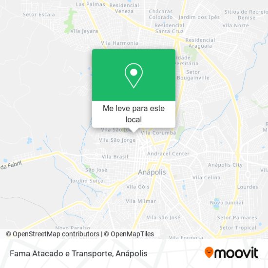 Fama Atacado e Transporte mapa