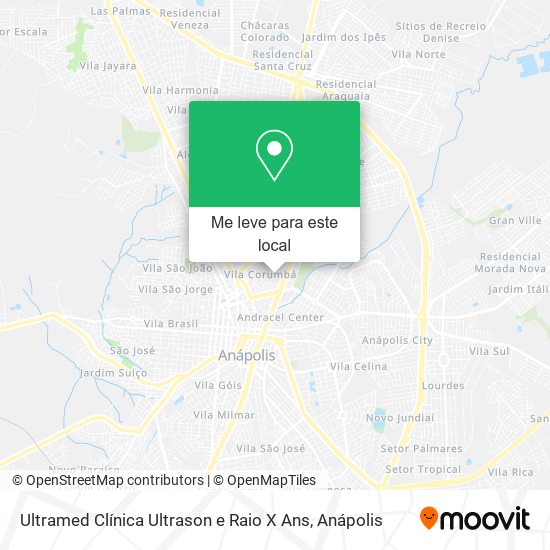 Ultramed Clínica Ultrason e Raio X Ans mapa