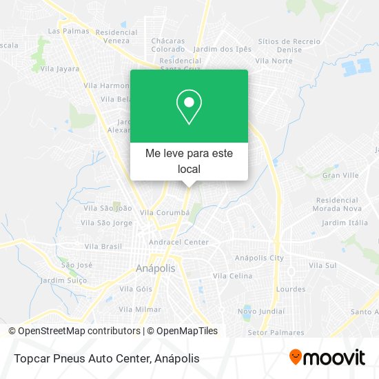 Topcar Pneus Auto Center mapa