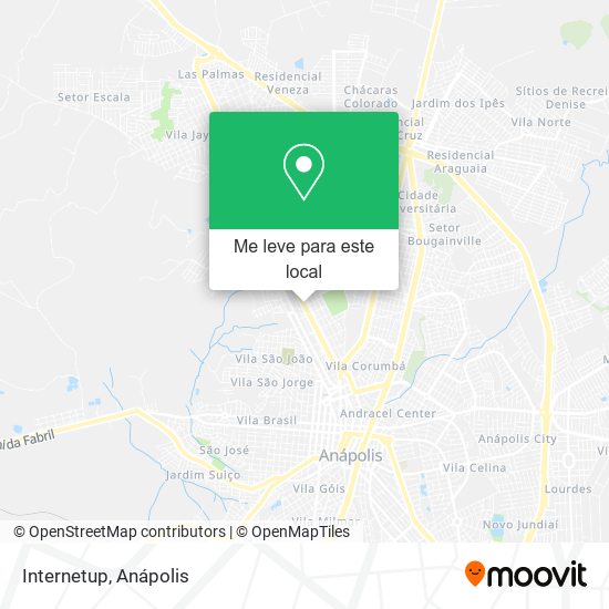 Internetup mapa