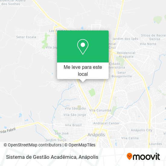 Sistema de Gestão Acadêmica mapa