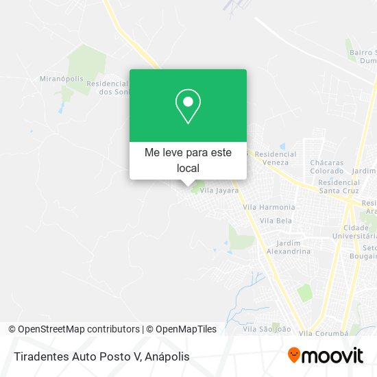 Tiradentes Auto Posto V mapa