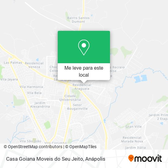 Casa Goiana Moveis do Seu Jeito mapa