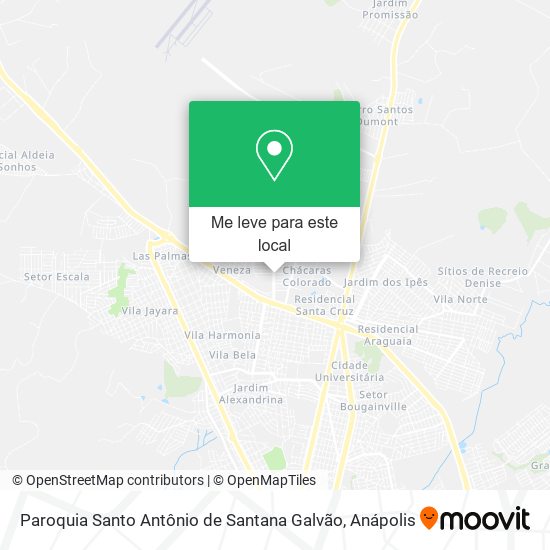 Paroquia Santo Antônio de Santana Galvão mapa