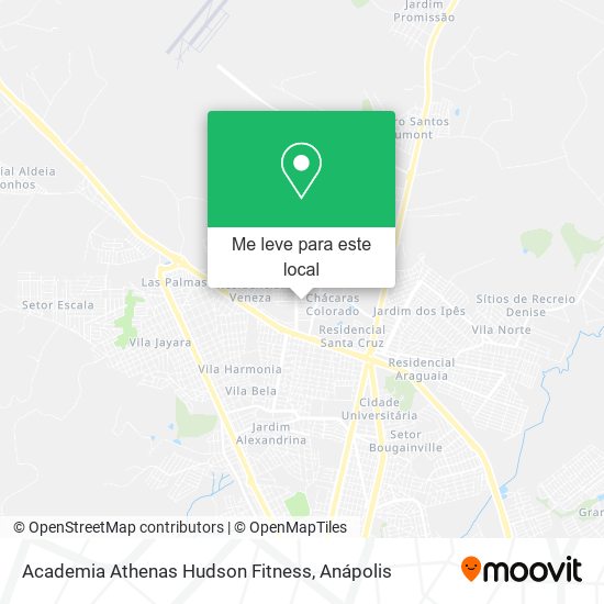 Academia Athenas Hudson Fitness mapa