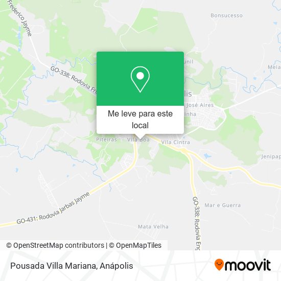 Pousada Villa Mariana mapa