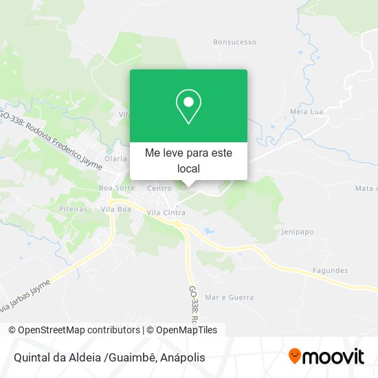 Quintal da Aldeia /Guaimbê mapa
