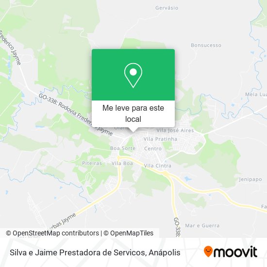 Silva e Jaime Prestadora de Servicos mapa