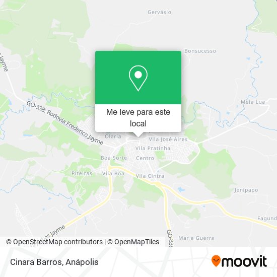 Cinara Barros mapa