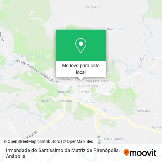 Irmandade do Santíssimo da Matriz de Pirenópolis mapa