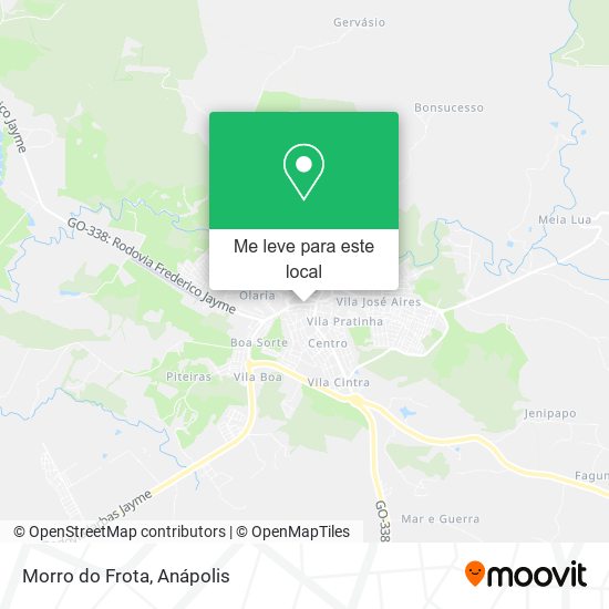 Morro do Frota mapa