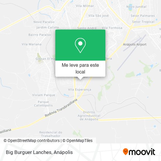 Big Burguer Lanches mapa