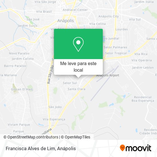 Francisca Alves de Lim mapa