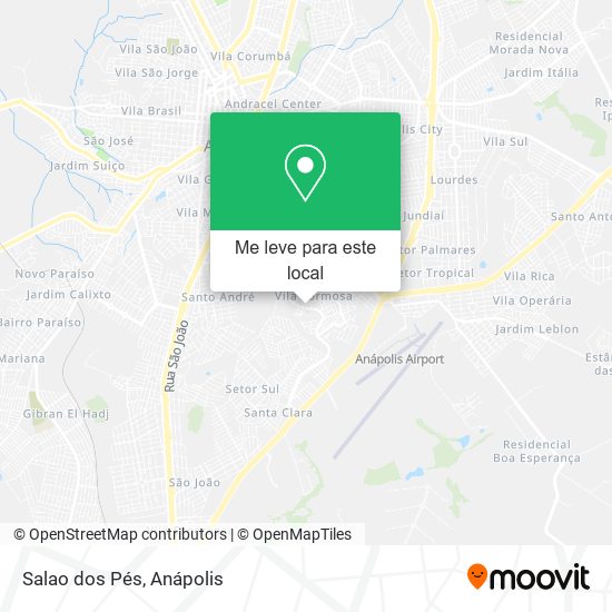 Salao dos Pés mapa