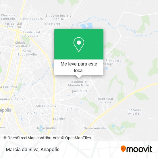 Márcia da Silva mapa