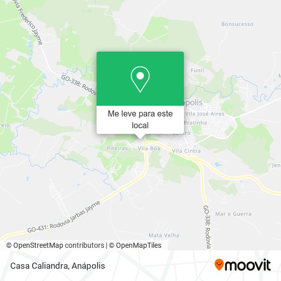 Casa Caliandra mapa