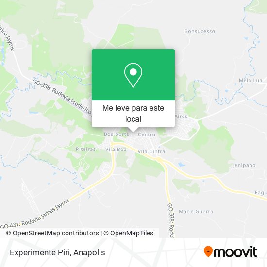 Experimente Piri mapa